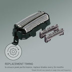 Panasonic Shaver Replacement Outer Foil and Inner Blade Set WES9013PC, Compatible with ARC3 3-Blade Shavers ES-LL41-K, ES8103S