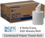 Georgia-Pacific Pacific Blue Select Centerpull 2-Ply Paper Towels (previously Branded Preference) by GP PRO (Georgia-Pacific), White, 44000, 520 Sheets Per Roll, 6 Rolls Per Case