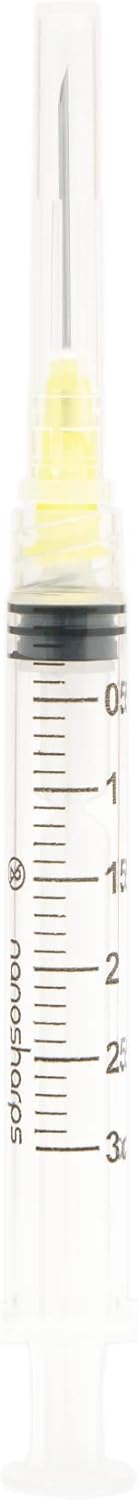 3ML Luer Lock with 21Ga 1.5 Inch (Pack of 100) 3cc syringe 21G x 1