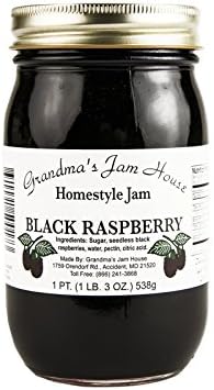 Homestyle Black Raspberry Jam - One Pint - Grandma's Jam House