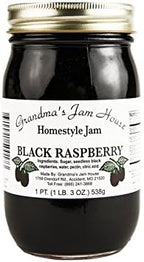 Homestyle Black Raspberry Jam - One Pint - Grandma's Jam House