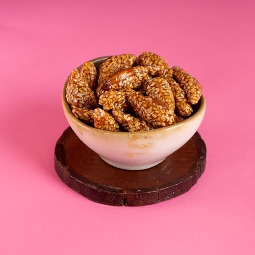 Ghasitaram Gifts Jaiccha Lohri Sweets Gachak hampers Lohri 4 jar Box of revadi, til Almonds, chikki and Peanuts