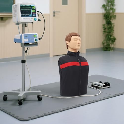 Professional CPR Training Adult Manikin, Patient Education Simulator Model Portable Full-Body Practice Manikin for First Aid Training