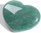 MAIBAOTA 45 mm Green Aventurine Crystals Large Heart Stone Healing Crystals Gifts for Women Natural Reiki Gemstone Polished Heart Shaped Rocks Meditation