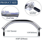8" Boat Grab Bar 316 Stainless Steel Polished Grab Handle Handrail Hardware Multipurpose