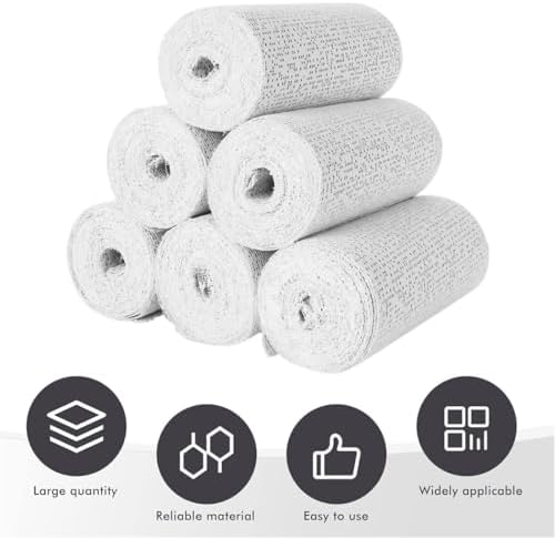 Plaster Coth Rolls 6 Pack Plaster Gauze Bandage Plaster Strip Gauze Wrap for Body Casts Craft Projects Belly Molds 3in x 106 inch