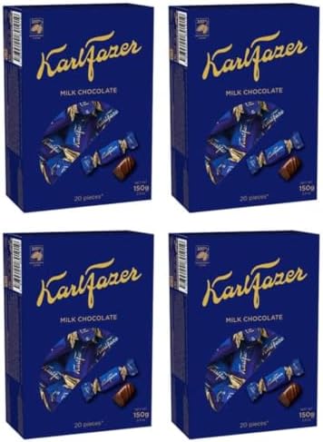 Fazer Karl Fazer milk Chocolate 4 Boxes of 150g 21.2oz