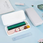 NOLLAM Pen Bag Pen Case 2 Pencil Cases Waterproof Pen Case Plastic Scrub Cosmetic Bag Pen Case Large Capacity Pen Case Beautiful Pen Case Office Stationery Storage Box Pencil case