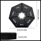 Weekly 7 Day Pill Box Daily Pill Organizer Case Travel Pill Holder Portable Medicine Planner Vitamin Holder Boxes Dispenser Pill Container for Medicine Fish Oil Supplements Vitamin