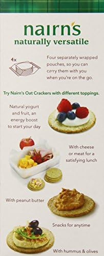 Nairn's Organic Oatcake Crackers (Green Box), 8.8-Ounce Boxes (Pack of 6)