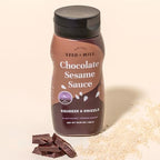 Seed + Mill - Tahini Sauce - Chocolate Sesame - Chocolate Tahini in a Squeeze Bottle - Vegan, Kosher, Non-GMO, Paleo, Gluten Free - Great on Fruit, Toast, in Crepes, Desserts, & Hummus - 10.93oz