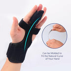 Cozyhealth Full Trigger Finger Splint, Hand and Wrist Brace Support, Adjustable Locking Straightening Immobilizer Treatment For Sprains, Finger Pain Relief, Tendonitis, Arthritis (Medium)
