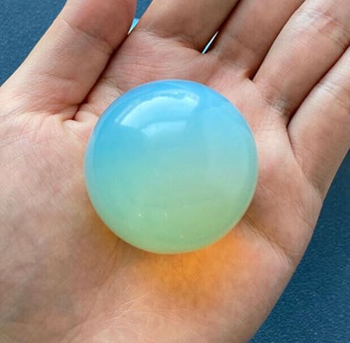 Opal Crystal Ball Natural Gemstone Sphere Healing Stone Ball Feng Shui Decorative Polishing Crystals Ball for Home Decor Photography Ornaments,4~5cm