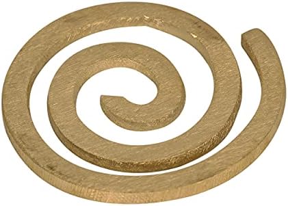 Brass Helix Vastu Remedies for North-West Vaastu Dosh/Decorative Showpiece in Circle Shape(7 x 6.5 x 0.5 CM) Golden.