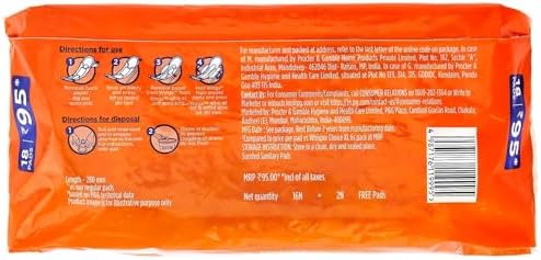 Whisper Choice Sanitary Pads with Wings - 18 Pads (Extra Large)