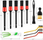 13PCS Car Detailing Brush Set, Car Detailing Brush Kit, Ultra No Soft Scratch Detailing Brush, Car Cleaning Brushes for Interior or Exterior - Professional Dusting Cleaning Supplies