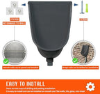 Waterless Urinal Garage Urinal for Men Plastic Urinals for Men Toilet Urine Diverter Outdoor Urinal Wall-Mounted Urinals For Men Bathroom, No-Drill Lnstallation Self-Adhesive Mens Urinal