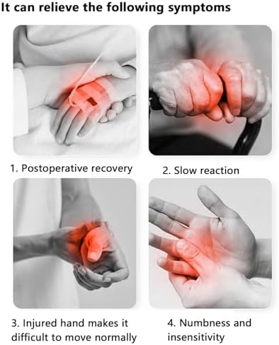 Hand Rehabilitation Robot Gloves, Hand Exerciser Aids Robotic Glove, Hemiplegia Stroke Arthritis Hand Finger Rehabilitation Trainer,Finger Orthosis(Size:XXL,Color:Left Hand)