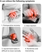 Hand Rehabilitation Robot Gloves, Hand Exerciser Aids Robotic Glove, Hemiplegia Stroke Arthritis Hand Finger Rehabilitation Trainer,Finger Orthosis(Size:XXL,Color:Left Hand)