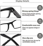 BIENCOOL 6 Pack Reading Glasses Traditional Frames for Men and Women Readers with Spring Loaded Hinges