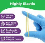 Orthodontic Rubber Bands for Braces 3/16 Medium Force 3.5 oz - 100 Pack, Neon, Elastic Braces Rubber Bands, Orthodontic Elastics for Fixing Tooth Gaps, Dreadlocks, Includes Free Elastic Placer