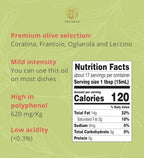 Basil Olive Oil Organic from Puglia, Italy. Basil Infused Extra Virgin Olive Oil from a single source. Perfect for Salad Dressing - COSTABILE 8.45 Fl. Oz.