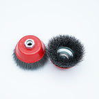 4 Inch Wire Cup Brush Set for Angle Grinder Ideal for Paint Stripping and Heavy Duty Conditioning, 5/8-11 Threaded Arbor (2)