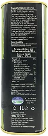 Terra Creta Extra Virgin Olive Oil 1lt Metal Tin