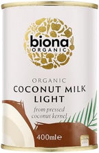 Biona Organic Light Coconut Milk 400 ml (Pack of 6)