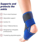 Neo-G Ankle Brace for Kids - Support For Juvenile Arthritis Relief, Joint Pain, Ankle Injuries, Gymnastics, Basketball, Volleyball - Adjustable Compression - Class 1 Medical Device - 1 Size - Blue