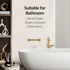 Shower Grab Bar, 2 Pack 12 Inch Gold Bathroom Safety Bar, 1.25" Diameter 304 Stainless Steel Grab Bars for Bathtubs and Showers, Handicap Shower Grab Bar for Seniors Elderly