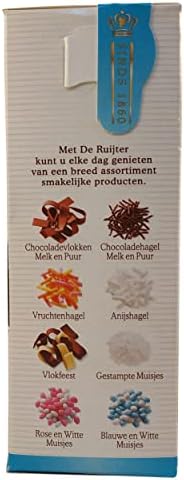 De Ruijter Anise Sprinkles (Muisjes), Blue & White, 280 Gr (9.9 Oz), 1 Box