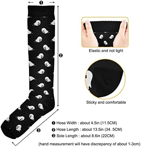 Wusikd Heartbeat Symbol Compression Socks for Women and Men Circulation Black Long Socks for Athletic Running 1