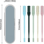 2024 New Double Sided Nose Hair Knife, 2-in-1 Nasal Cutter, Nostril Remover Tool, Portable Manual 360 Rotating Trimmer With Ear Picker for Women Men (5Pcs)
