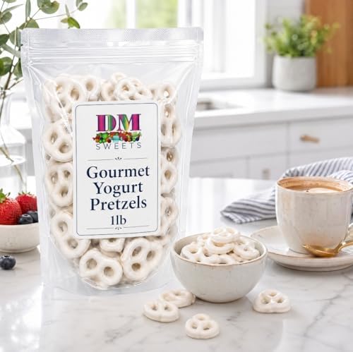 Yogurt Covered Pretzels – 1 lb Resealable Bag | Sweet & Crunchy Snack | Gourmet Yogurt‑Dipped Pretzel Treats | Perfect for Gifting, Parties, Charcuterie Boards & Everyday Snacking