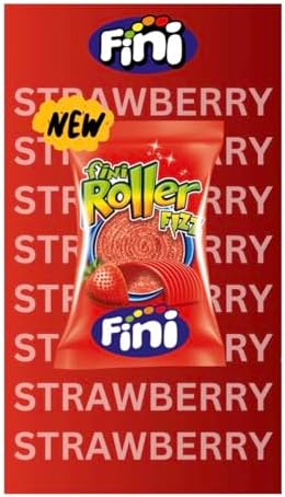 Fini Strawberry Rollers Extra Sour Candy (40 count)