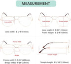 Eyekepper 4-Pack Pilot Style Metal Frame Spring Hinges Reading Glasses - Gold +0.00