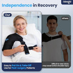 NEWGO Shoulder Ice Pack Wrap - FSA Eligible, Reusable Gel Cold Compression Sleeve for Rotator Cuff, Shoulder Surgery Recovery & Injuries, Tendinitis, Frozen Shoulder - Fits Both Shoulders