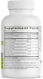 Bronson Liver Detox Advanced Detox & Cleansing Formula Supports Health Liver Function with Milk Thistle, Dandelion Extract, Turmeric, Artichoke Leaf & More, Non-GMO, 60 Vegetarian Capsules