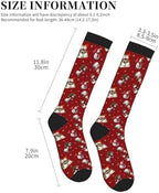Compression Socks Women Knee High Support Circulation Stockings for Running Cycling Flying