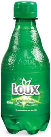 Loux | Greek Soft Drink | Gazoza | Pack of 12 | 330ml