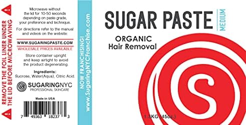 SUGARING PASTE – MEDIUM 1.3kg 45Oz (BIKINI, BRAZILIAN, UNDERARMS, UPPER LIP)