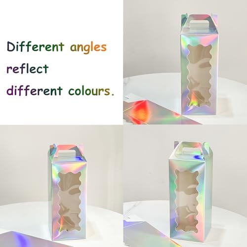 25Pcs Gift boxes for glass cup with Handle for Sublimation Glass Exhibition Boxes,Tumbler Gift Box, Cup boxes for packaging 16oz & 18oz Drinking Jars Sublimation Glass Can Blank(Laser)
