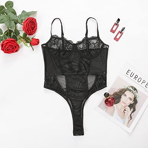 Lingerie Transparent Lace Corset Underwear Hollow Out Costumes Temptation Clothes