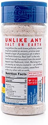 Redmond Real Sea Salt - Natural Unrefined Gluten Free Fine, 10 Ounce Shaker (1 Pack)