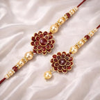 Riddhika Ventures Brother Rakhi with Greeting Card | Rakhi Gifts for Brother, Sister, Bhaiya, Bhabhi for Indian Raksha Bandhan Festival (B2B2K) (B2B2K)