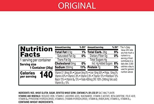 Kellogg's Special K, Breakfast Cereal in a Cup, Original, Bulk Size, 12 Count (Pack of 2, 7.5 oz Trays)