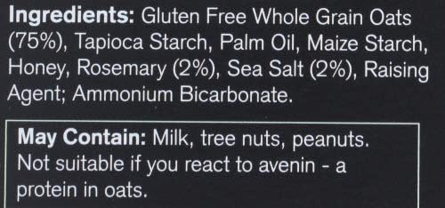 Nairn's Gluten Free Flatbread Crackers, Rosemary & Sea Salt, 5.29oz (Pack of 6)