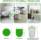 3 Gallon Biodegradable Trash Bags - Inwaysin Compostable Small Garbage Bag Strong Thick Unscented Recycling Kitchen Can Liners for Home/Office/Bathroom Waste Basket (Green, 100 Counts)