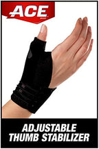 ACE™ Brand Deluxe Thumb Stabilizer, Adjustable, Black, 1/Pack